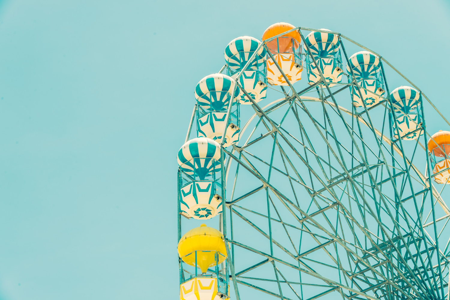 Vintage ferris wheel at an event